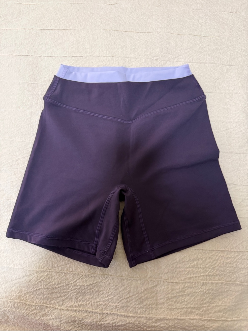 Liaison the Label Layered Sculpt Shorts - Plum and Lilac